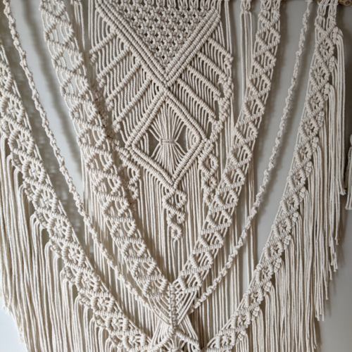 large macrame wall hanging