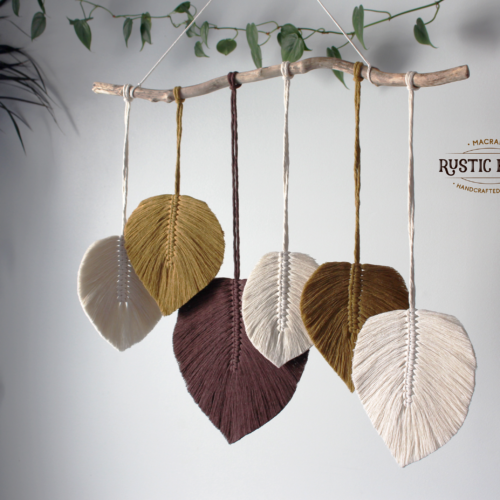 macrame leaves