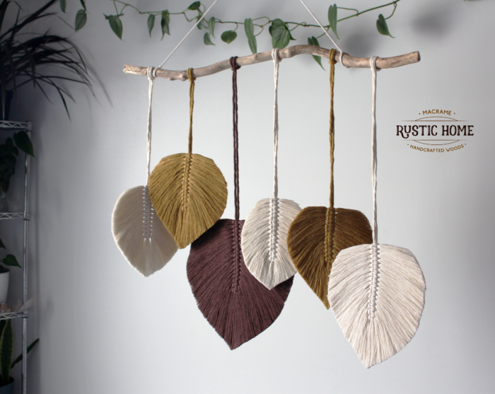 macrame leaves