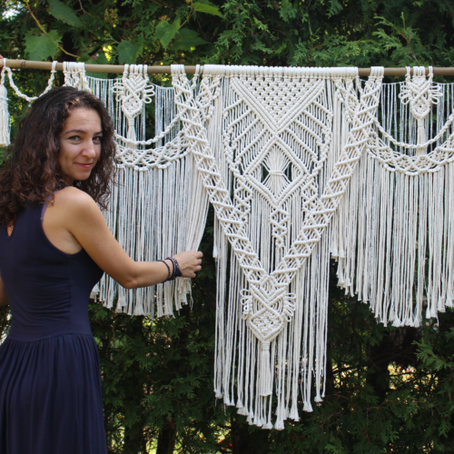 large macrame wall hanging