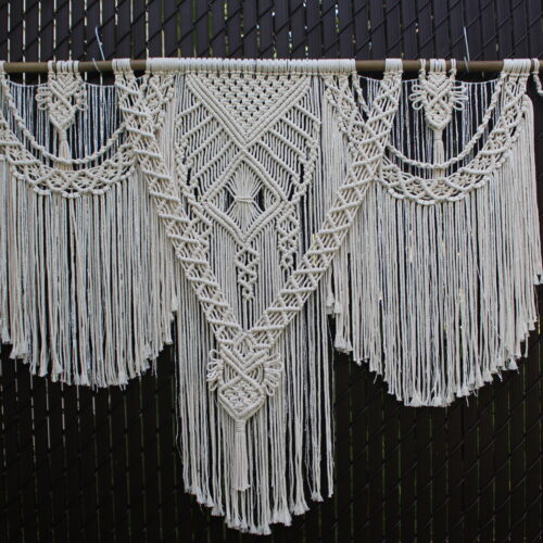 large macrame wall hanging