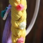 Macrame Rapunzel doll