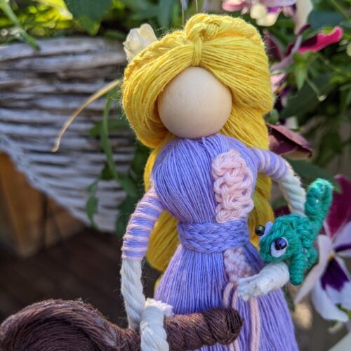 macrame doll rapunzel