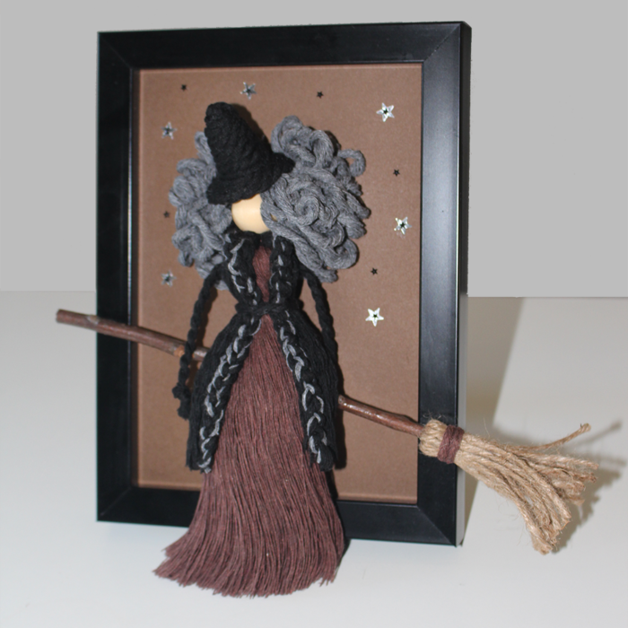 macrame doll witch